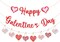 Happy Galentines Day Banner Red Glittery Paper Decorations Felt Garland Heart Photo Props for Home Party Decor